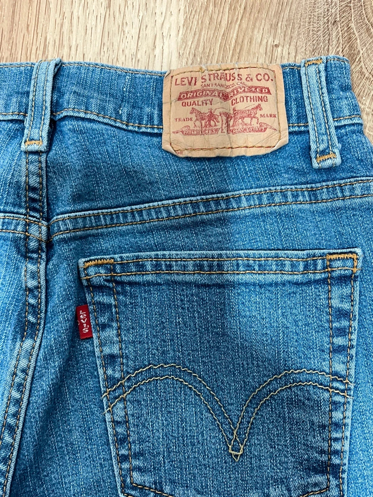 Jean Levi’s Homme 550 Relaxed Tapered 6M Vintage 99% Coton Bleu  Lvh 076 – photo 9